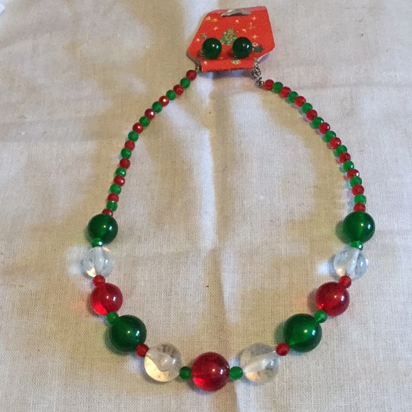 Fashion Necklace / Earrings Set Jewelry - 🎄🎅⛄️NWT Holiday Fun To Wear Necklace / Pierced Earrings Set Must Have 🎄🎅⛄️